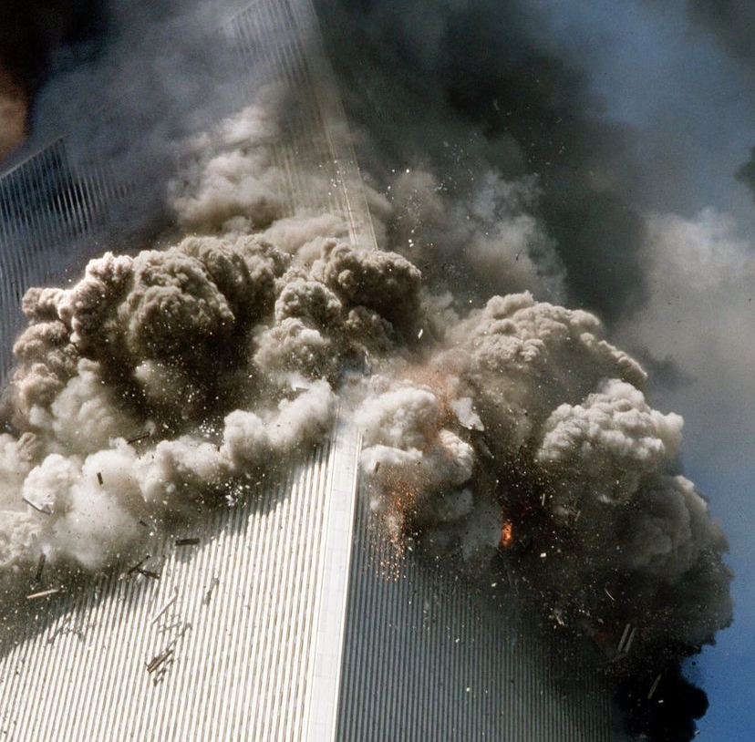 The twin tower during the 9/11 attack 