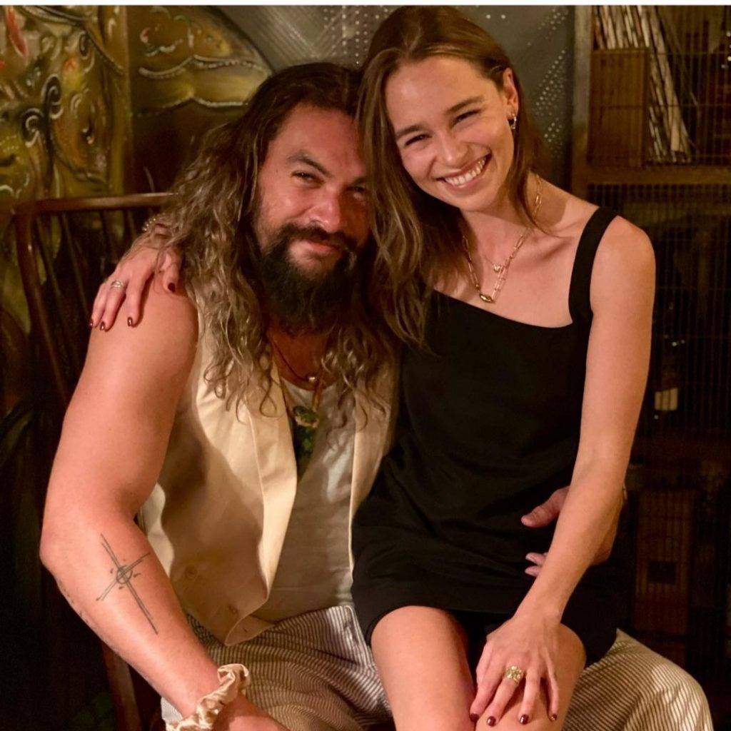 Clarke and Jason Momoa