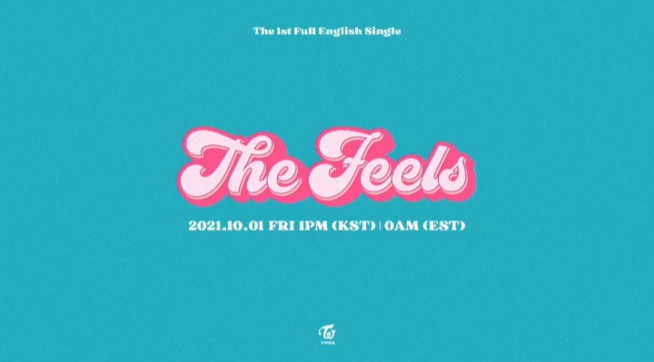 the poster for the new song 'The Feels'