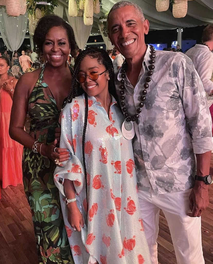 H.E.R with Barack Obama and Michelle Obama