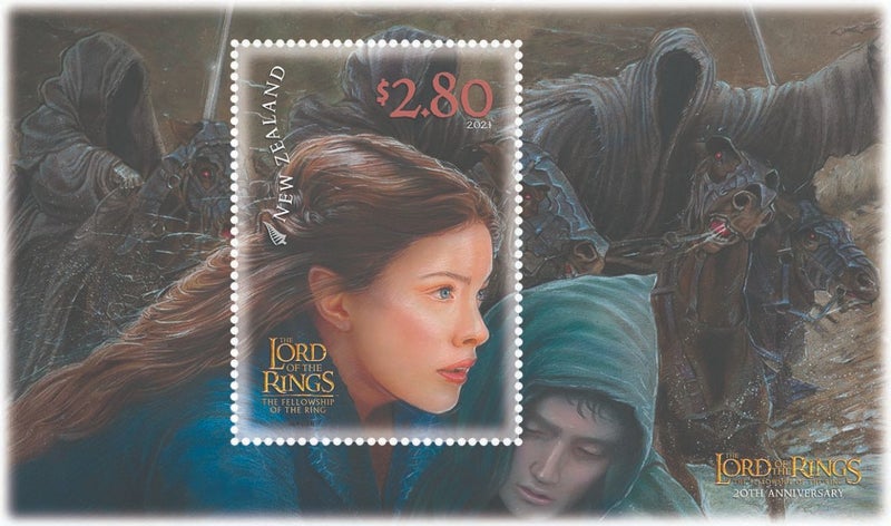 Lord-of-the-Rings-stamps-Arwen-saving-Frodo-from-the-Nazgul