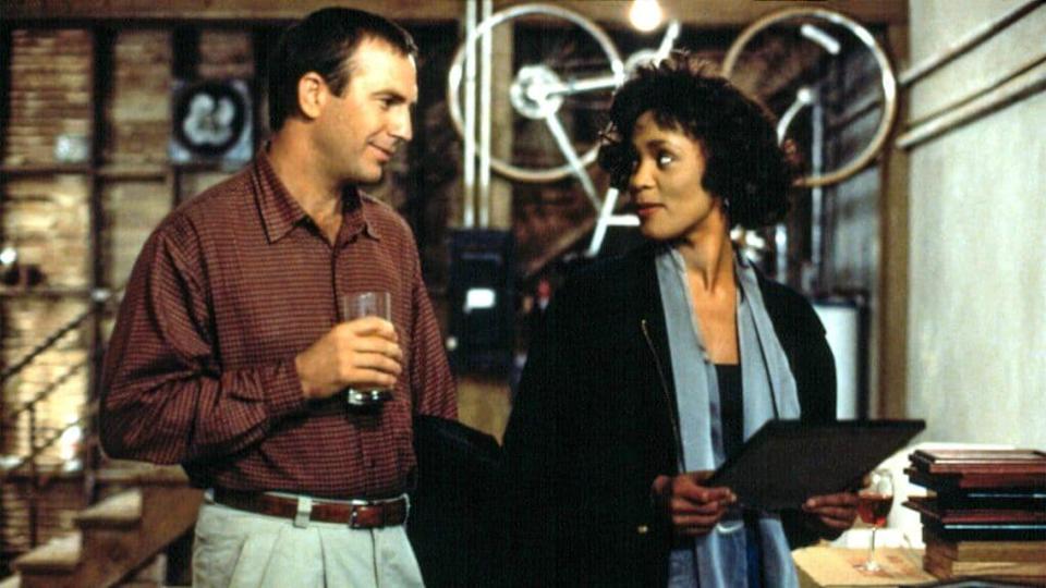 Kevin Costener and Whitney Houston in 'The Bodyguard'