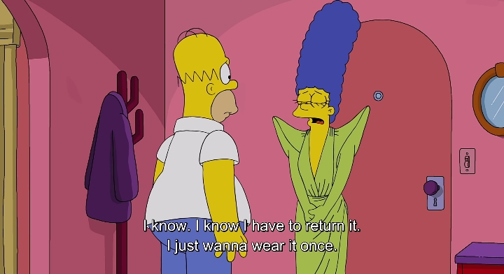 A Snap from the episode of The Simpsons x Balenciaga